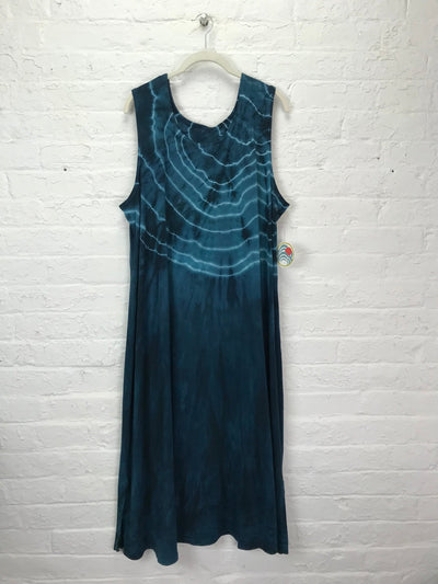 Eileen Midi Tank Dress in Malachite Geode - Cloud Candy