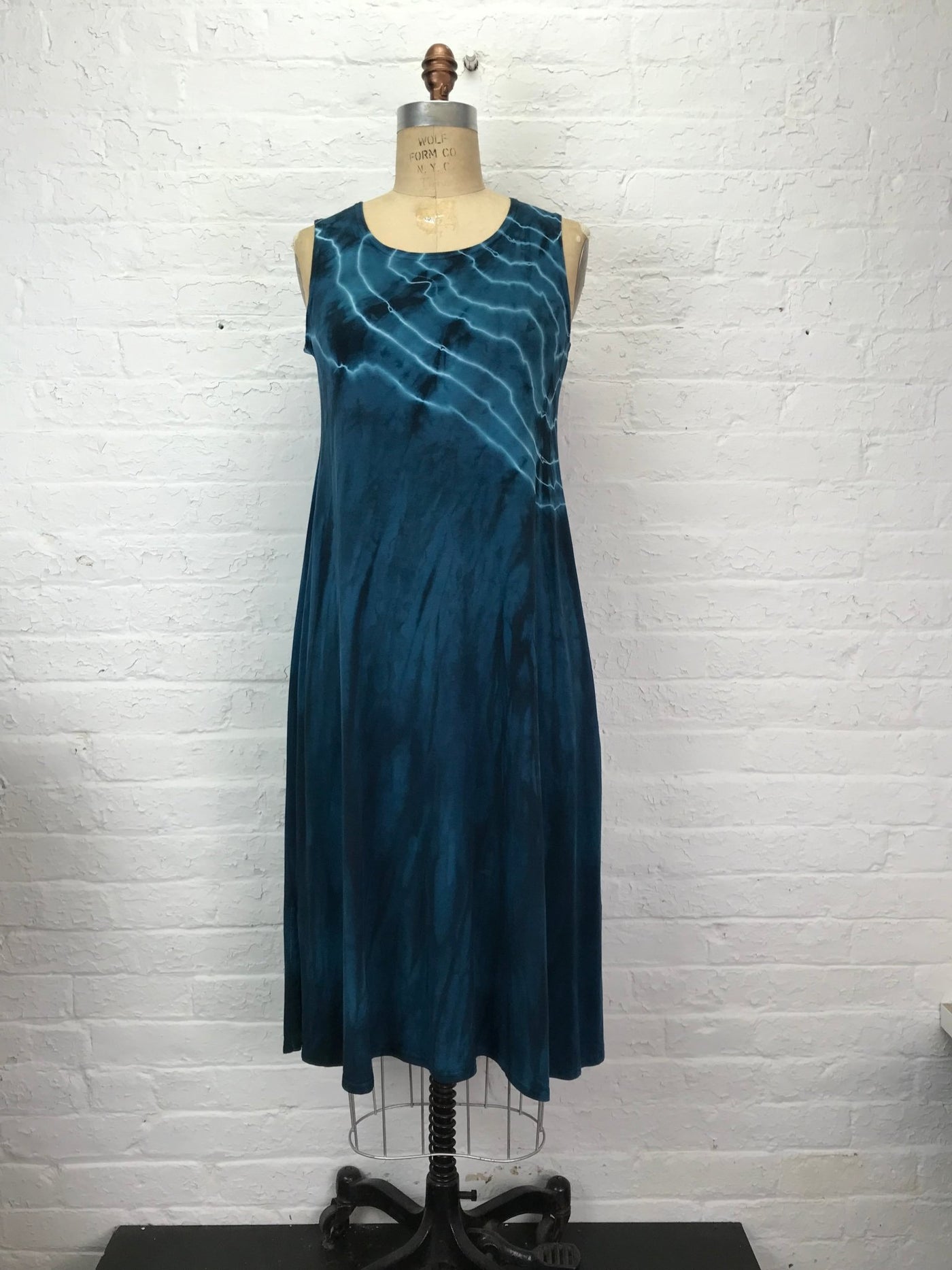 Eileen Midi Tank Dress in Malachite Geode - Cloud Candy