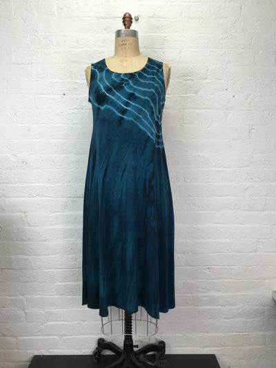Eileen Midi Tank Dress in Malachite Geode - Cloud Candy