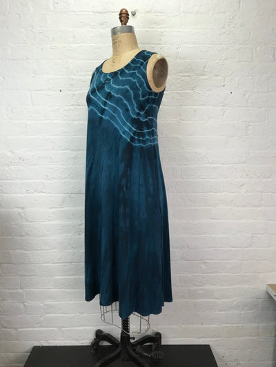 Eileen Midi Tank Dress in Malachite Geode - Cloud Candy