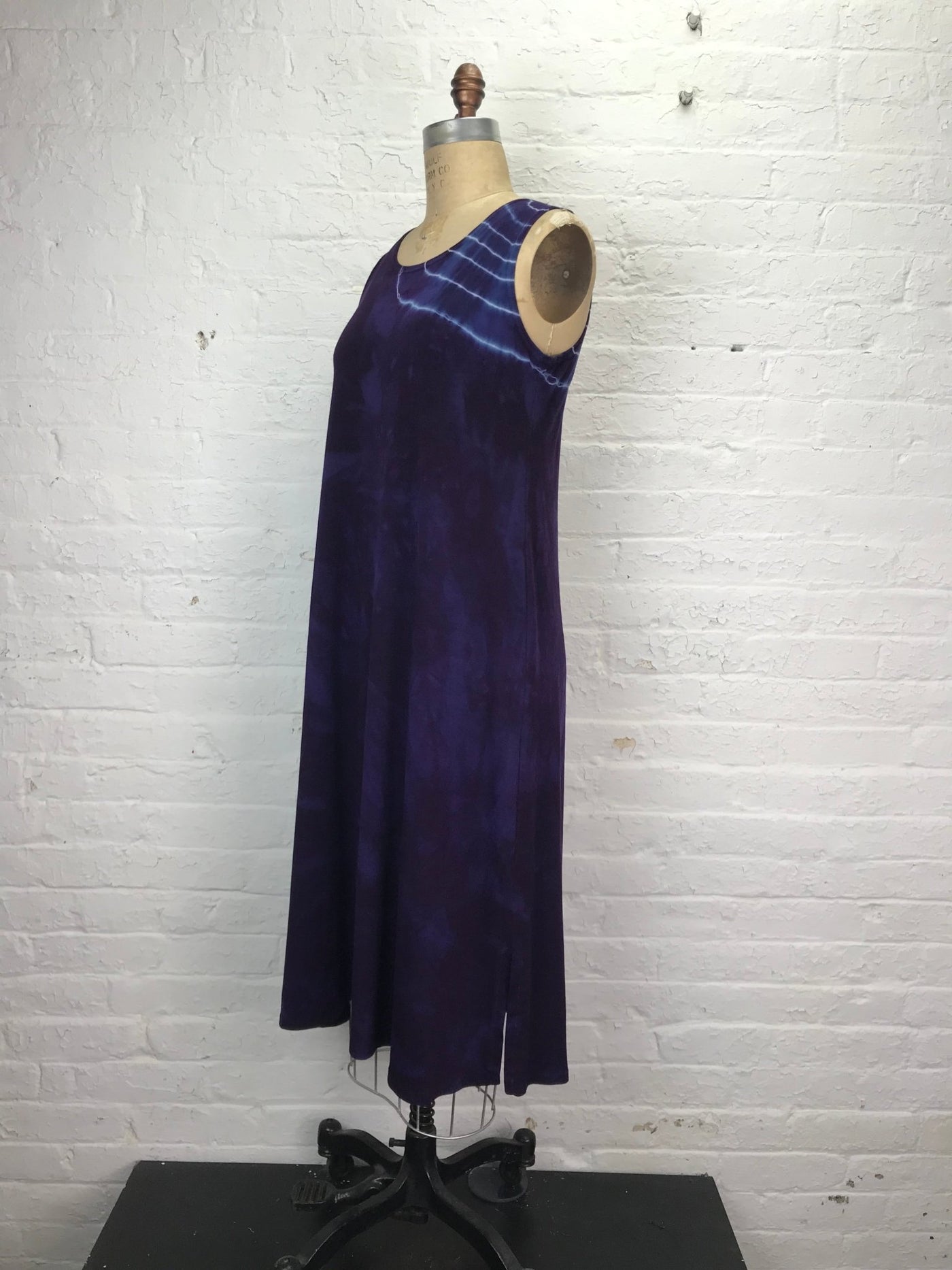 Eileen Midi Tank Dress in Royal Purple Geode - Cloud Candy