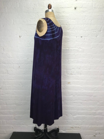 Eileen Midi Tank Dress in Royal Purple Geode - Cloud Candy