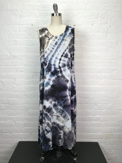 Eileen Midi Tank Dress in Sea Worn Stone - Cloud Candy