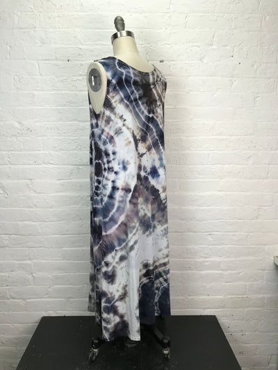 Eileen Midi Tank Dress in Sea Worn Stone - Cloud Candy