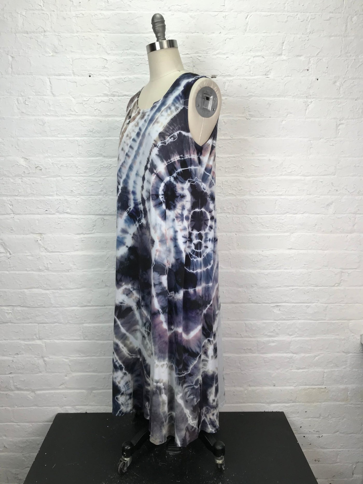 Eileen Midi Tank Dress in Sea Worn Stone - Cloud Candy