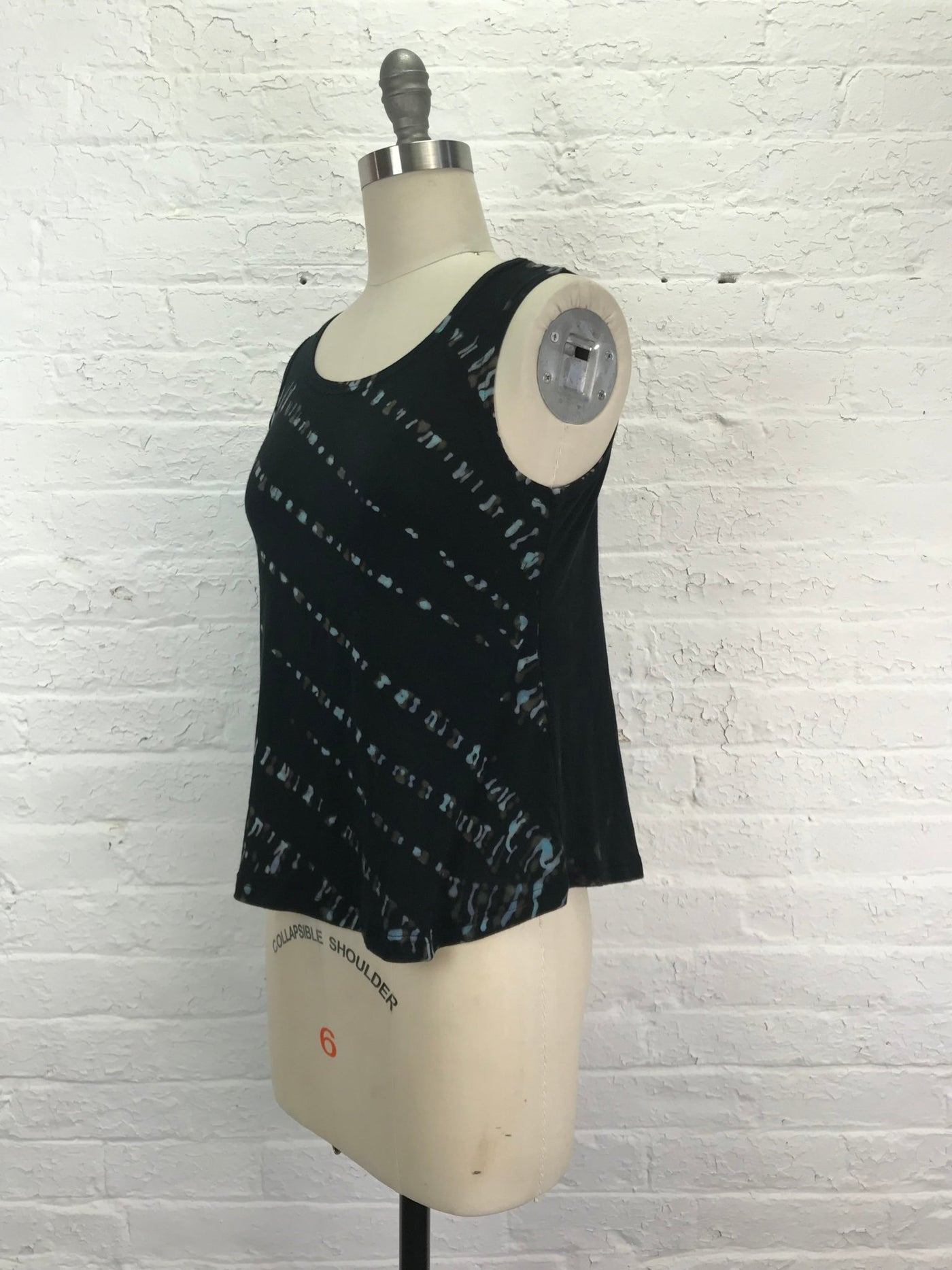 Eileen Tank Top in Blue Hieroglyphics - Cloud Candy