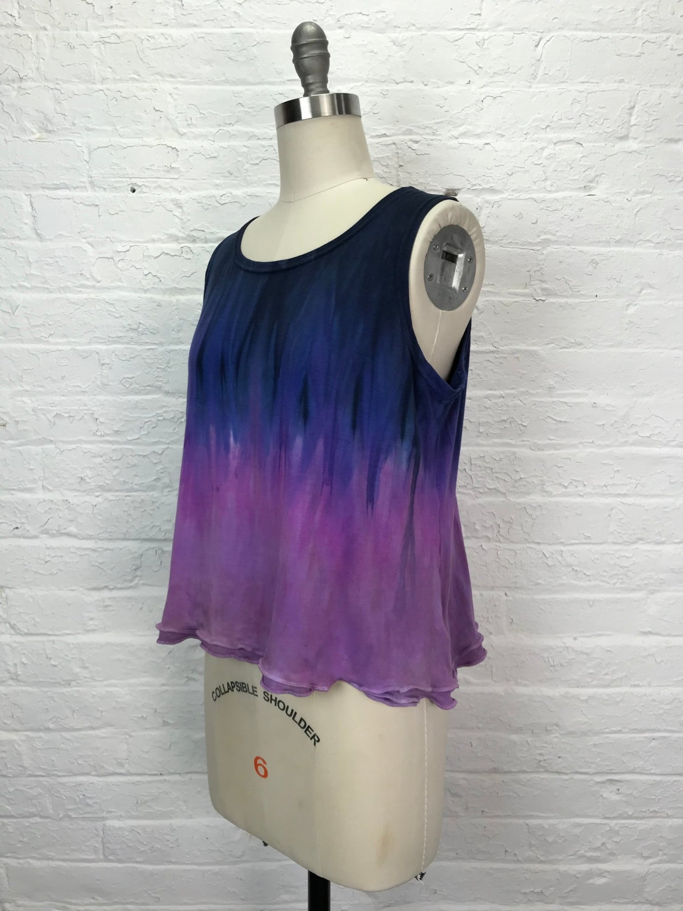 Eileen Tank Top in Fade to Lavender Fields - Large - Cloud Candy