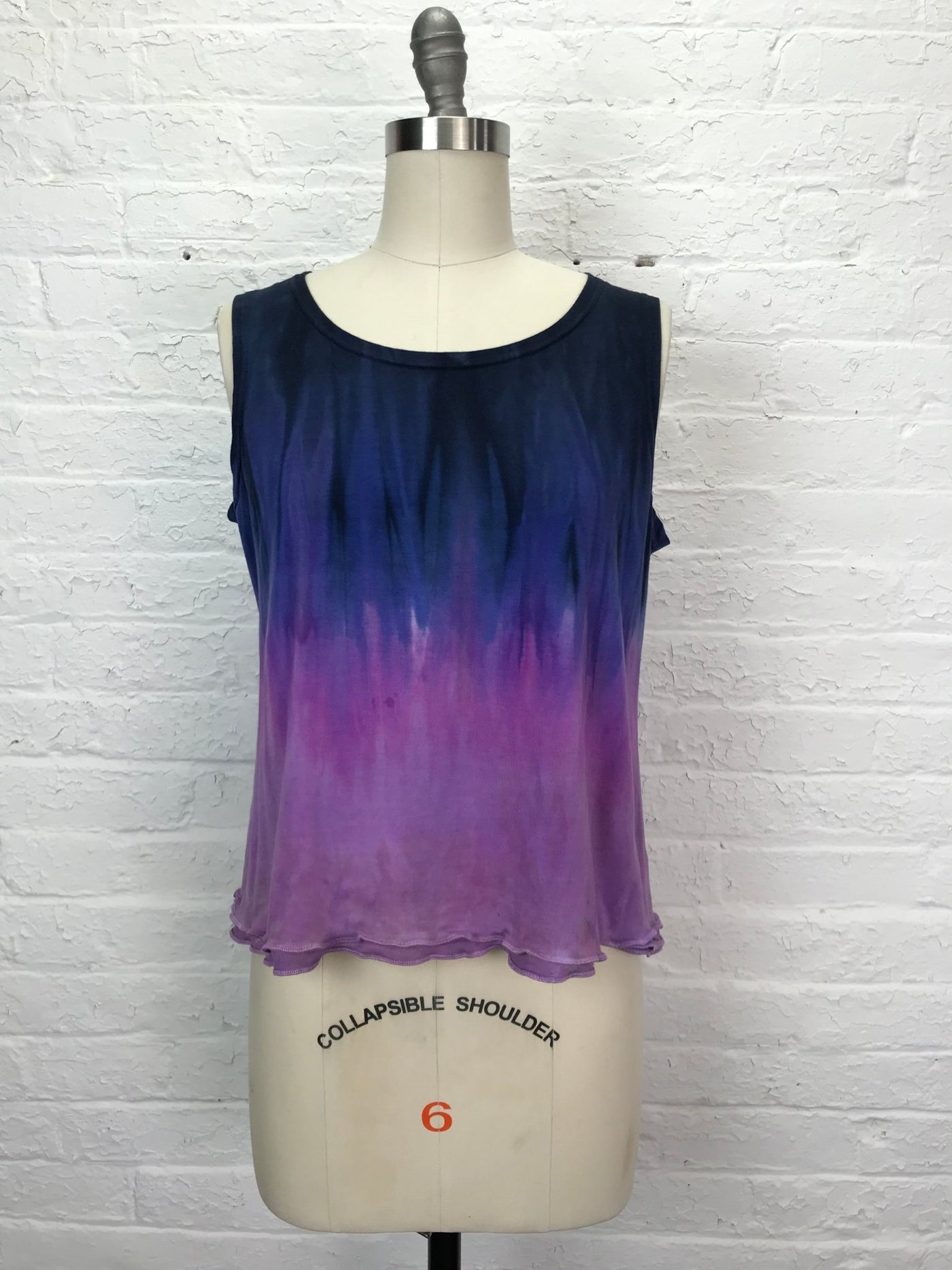 Eileen Tank Top in Fade to Lavender Fields - Large - Cloud Candy