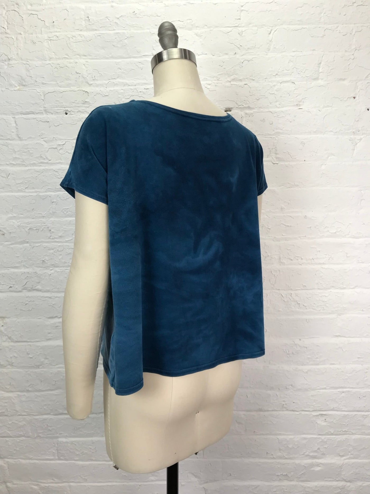Elsie Top in Faded Denim Bloom - Cloud Candy