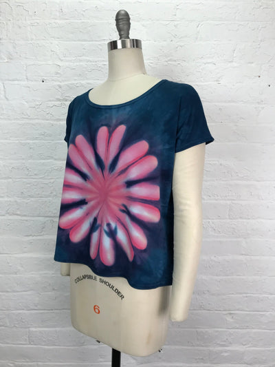 Elsie Top in Pink Dahlia - Extra Small - Cloud Candy