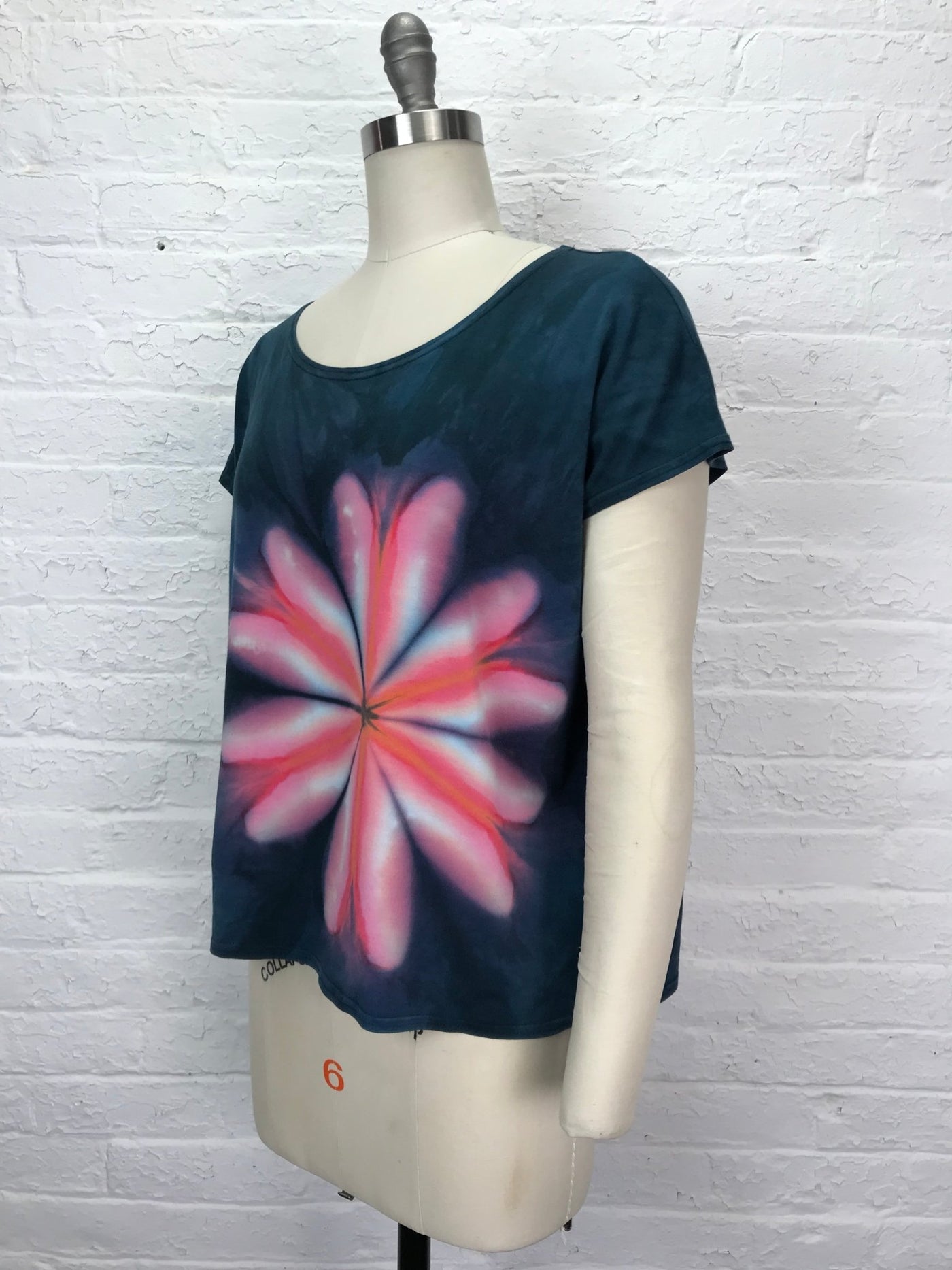 Elsie Top in Pink Fizz Flora - Cloud Candy