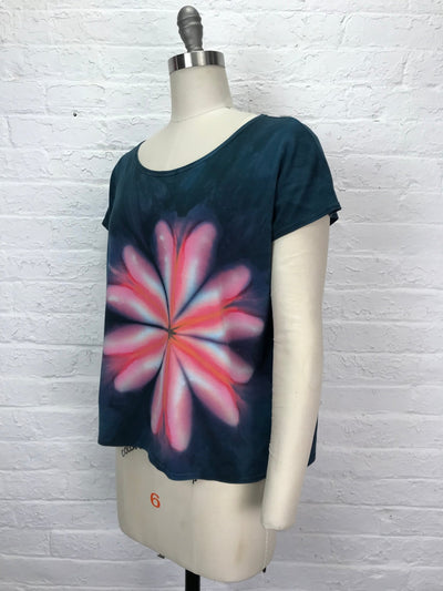 Elsie Top in Pink Fizz Flora - Cloud Candy
