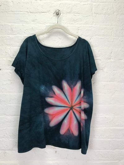 Elsie Top in Pink Fizz Flora - Cloud Candy