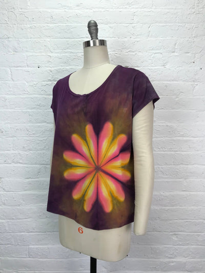 Elsie Top in Sonoran Sunrise Blossom - Cloud Candy