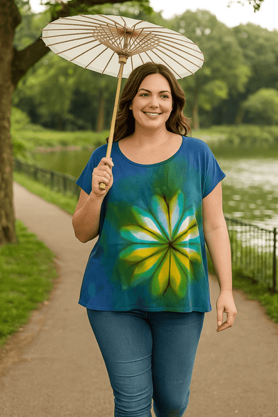 Elsie Top in Sunburst Bloom - Cloud Candy