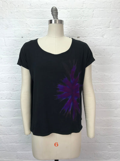 Elsie Top in Violet Fireworks - Cloud Candy