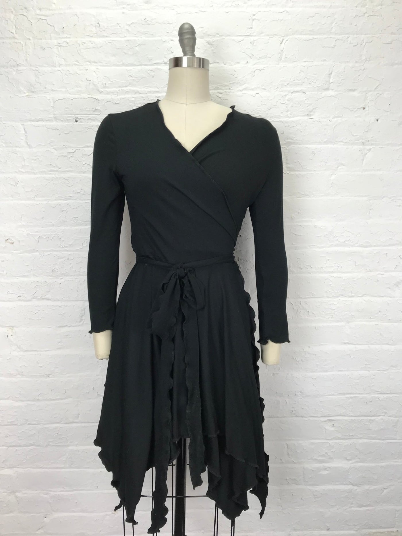 Flamenco Wrap Jacket in Solid Black - Small - Cloud Candy