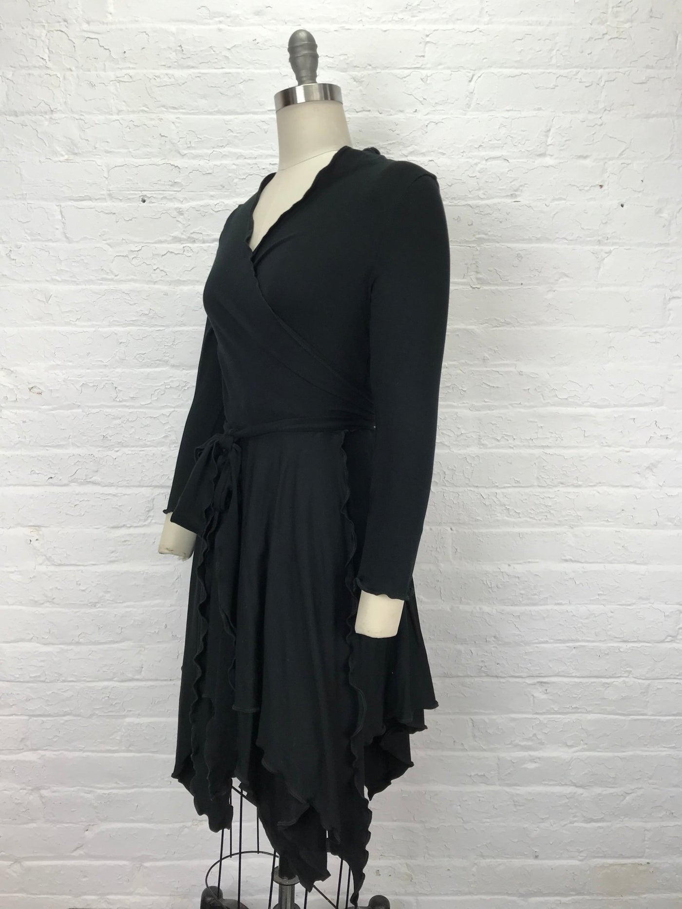 Flamenco Wrap Jacket in Solid Black - Small - Cloud Candy