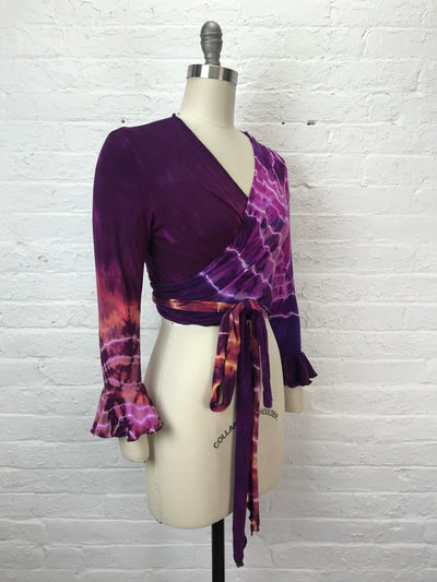 Flamenco Wrap Top in Copper Amethyst Geode - Cloud Candy
