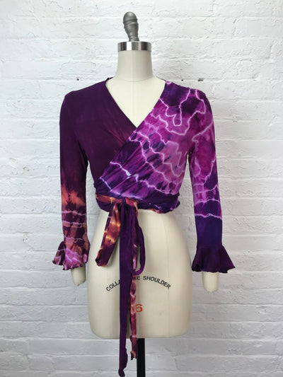 Flamenco Wrap Top in Copper Amethyst Geode - Cloud Candy