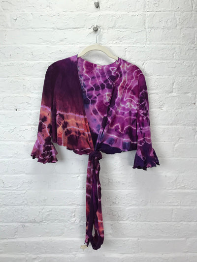 Flamenco Wrap Top in Copper Amethyst Geode - Cloud Candy