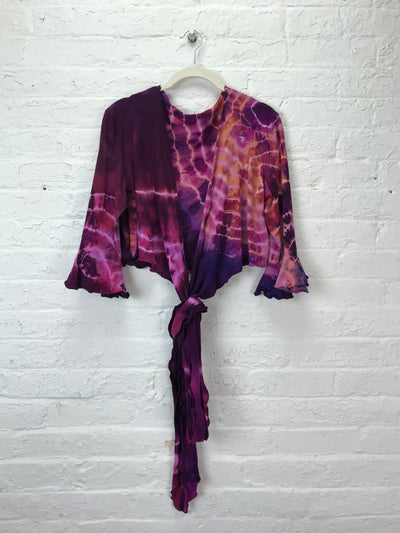 Flamenco Wrap Top in Copper Amethyst Geode - Cloud Candy