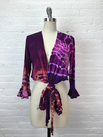 Flamenco Wrap Top in Copper Amethyst Geode - Cloud Candy