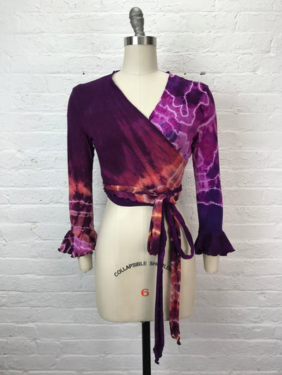 Flamenco Wrap Top in Copper Amethyst Geode - Cloud Candy