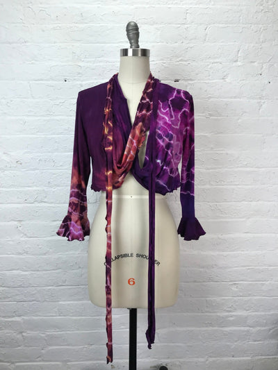 Flamenco Wrap Top in Copper Amethyst Geode - Cloud Candy