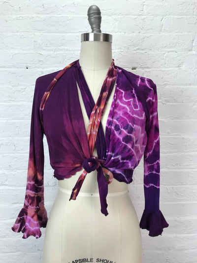 Flamenco Wrap Top in Copper Amethyst Geode - Cloud Candy