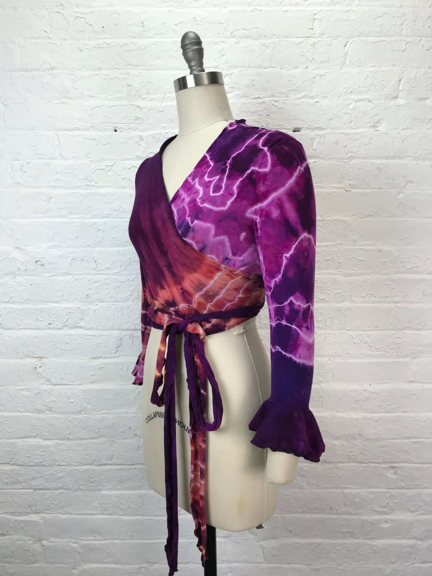 Flamenco Wrap Top in Copper Amethyst Geode - Cloud Candy
