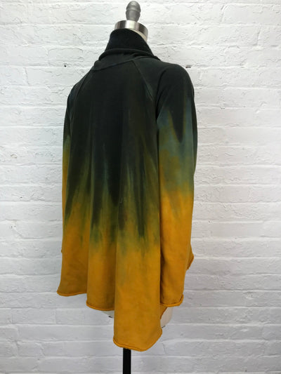 Fleece Jacket in Golden Forest with pockets - Cloud Candy