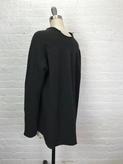Fleece Raglan Sweatshirt Tunic in Fritillaria - Cloud Candy