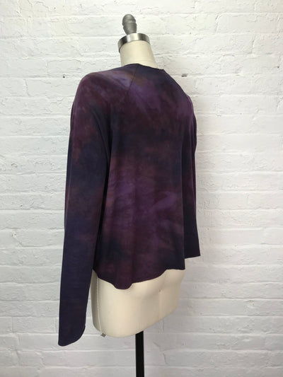 Funnel Neck Raglan Top in Flame Flower - Cloud Candy