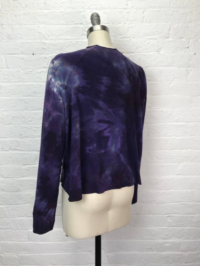 Funnel Neck Raglan Top in Purple Fog - Cloud Candy