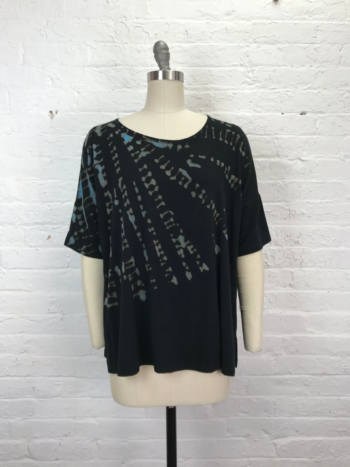 Grace Tunic in Blue Cryptography - Cloud Candy