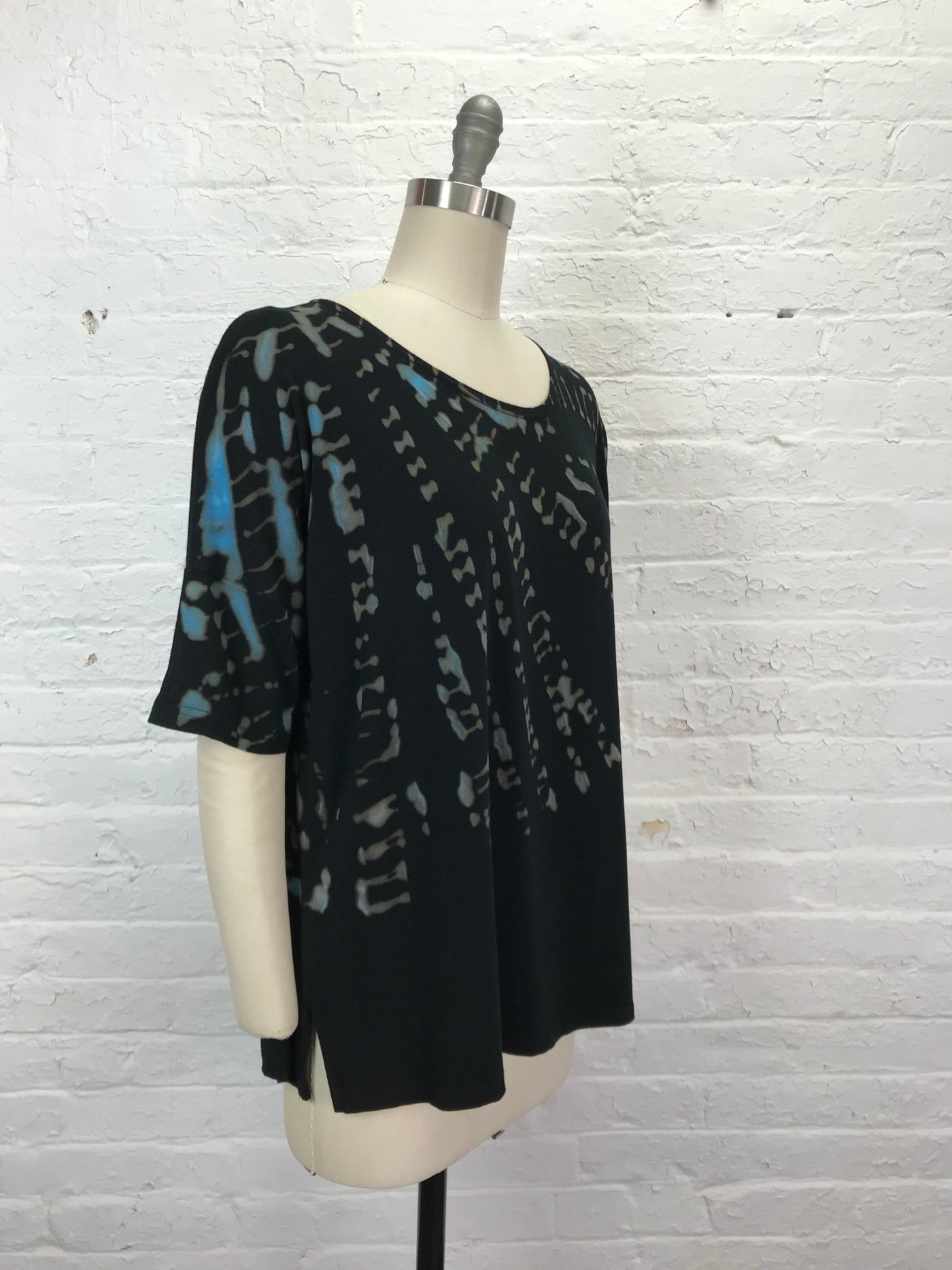 Grace Tunic in Blue Cryptography - Cloud Candy