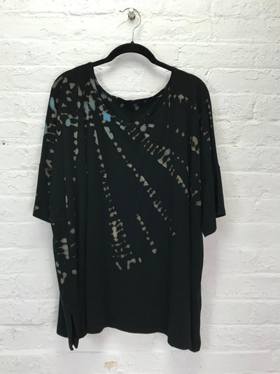 Grace Tunic in Blue Cryptography - Cloud Candy