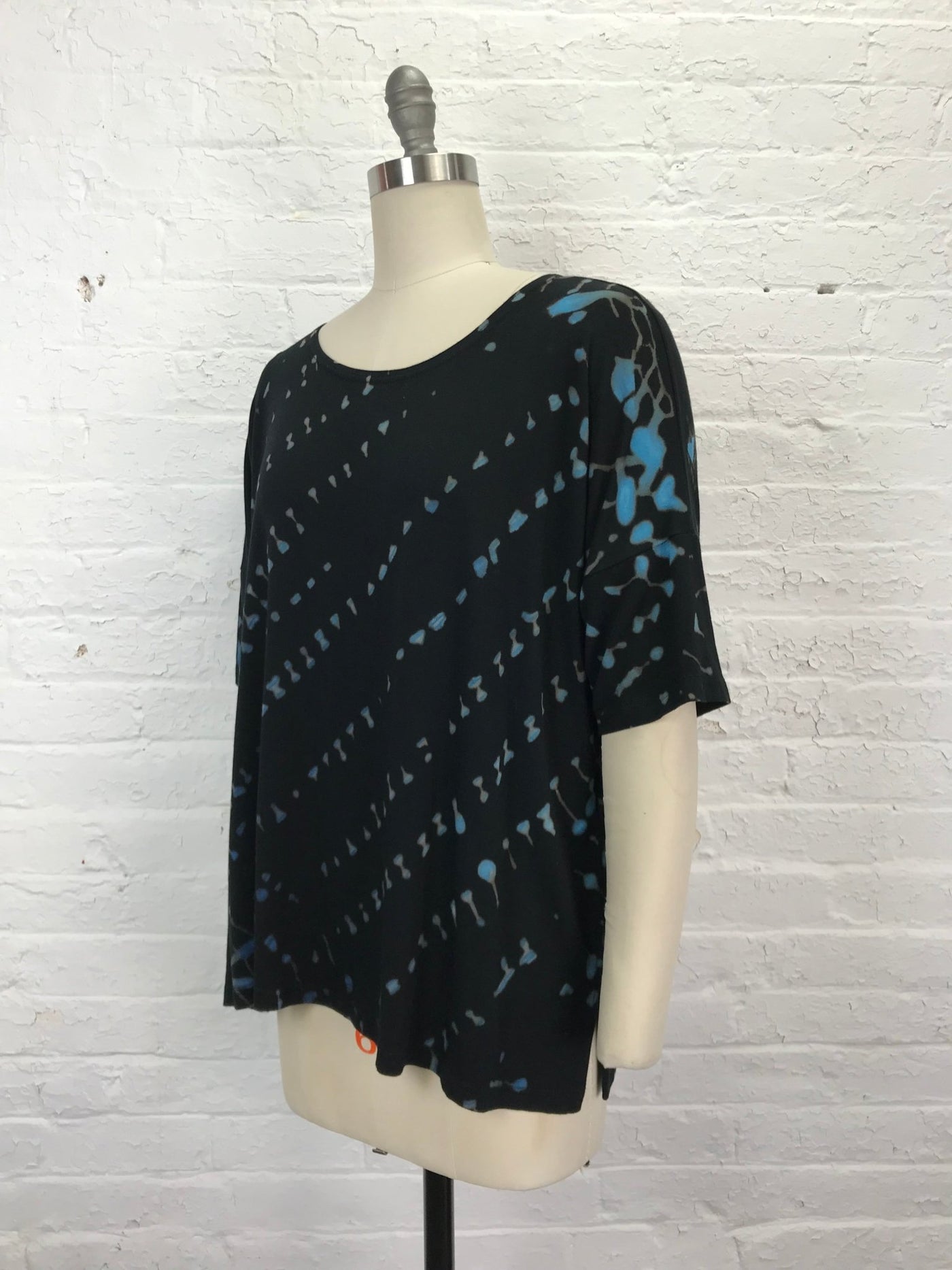 Grace Tunic in Blue Cryptography - Cloud Candy