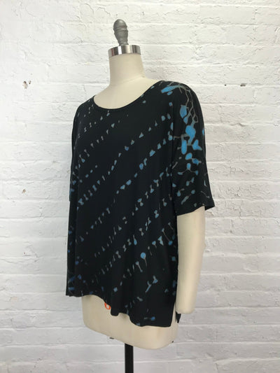 Grace Tunic in Blue Cryptography - Cloud Candy