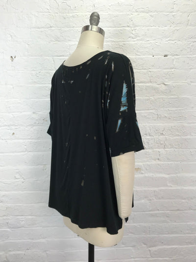 Grace Tunic in Blue Cryptography - Cloud Candy