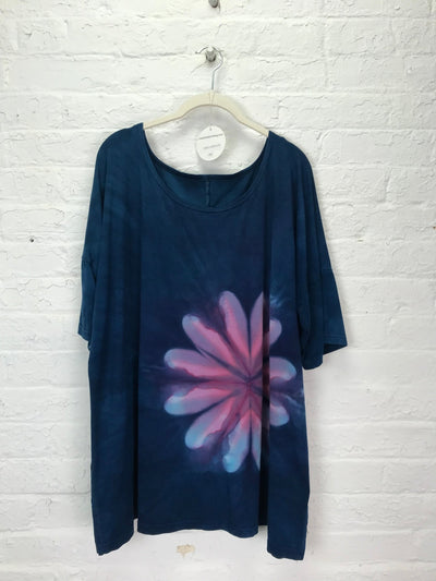 Grace Tunic in Blueberry Blossom - Cloud Candy