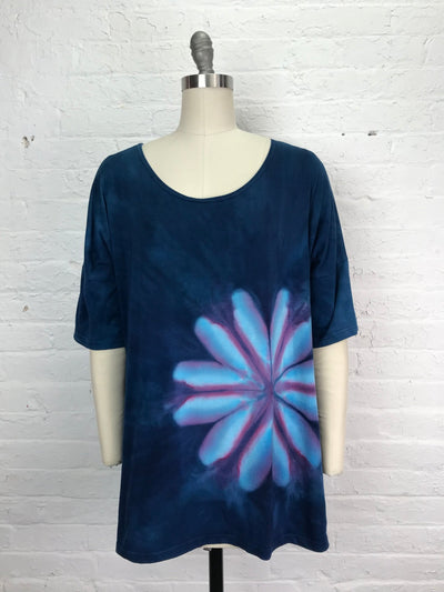 Grace Tunic in Blueberry Blossom - Cloud Candy