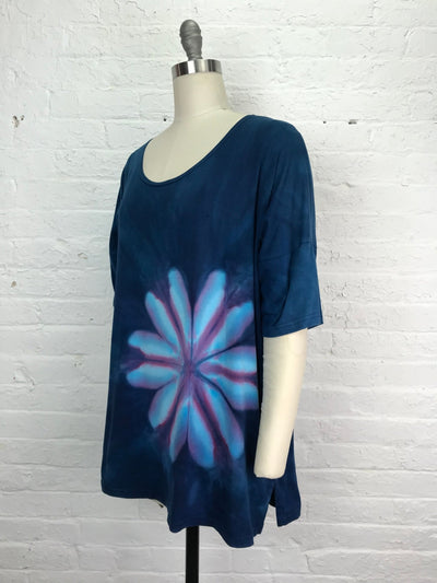 Grace Tunic in Blueberry Blossom - Cloud Candy