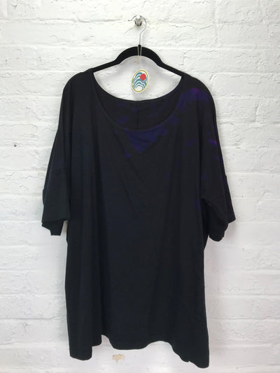 Grace Tunic in Electric Violet Hieroglyph - Cloud Candy