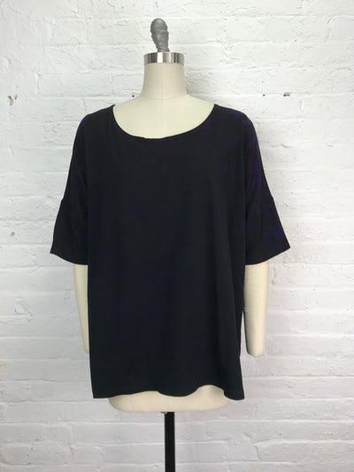 Grace Tunic in Electric Violet Hieroglyph - Cloud Candy