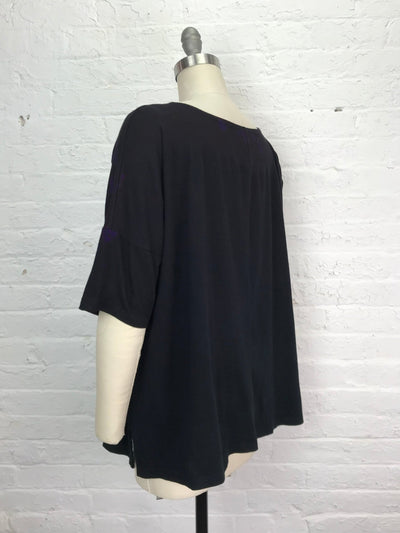 Grace Tunic in Electric Violet Hieroglyph - Cloud Candy
