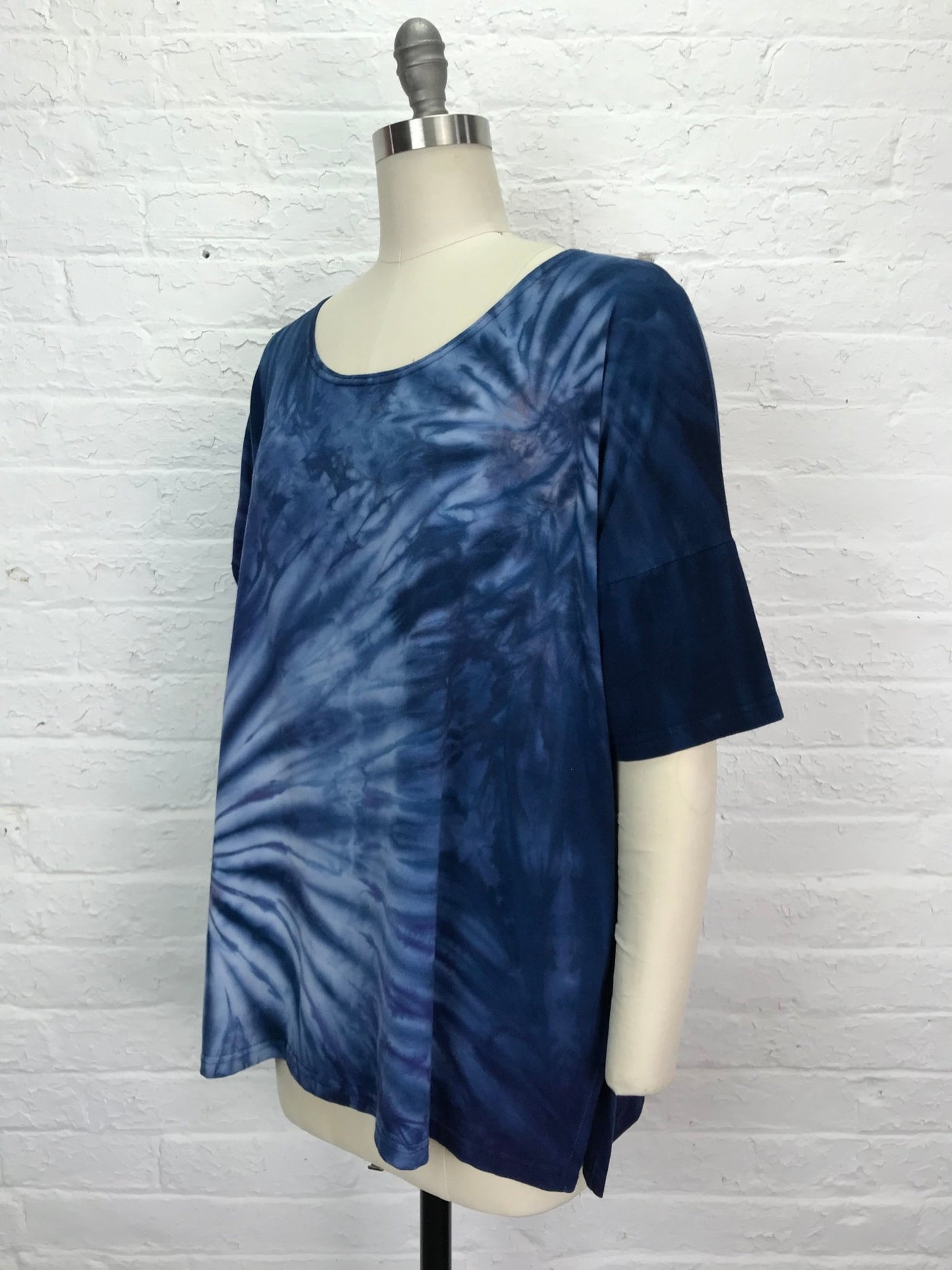Grace Tunic in Indigo Spiral - Cloud Candy
