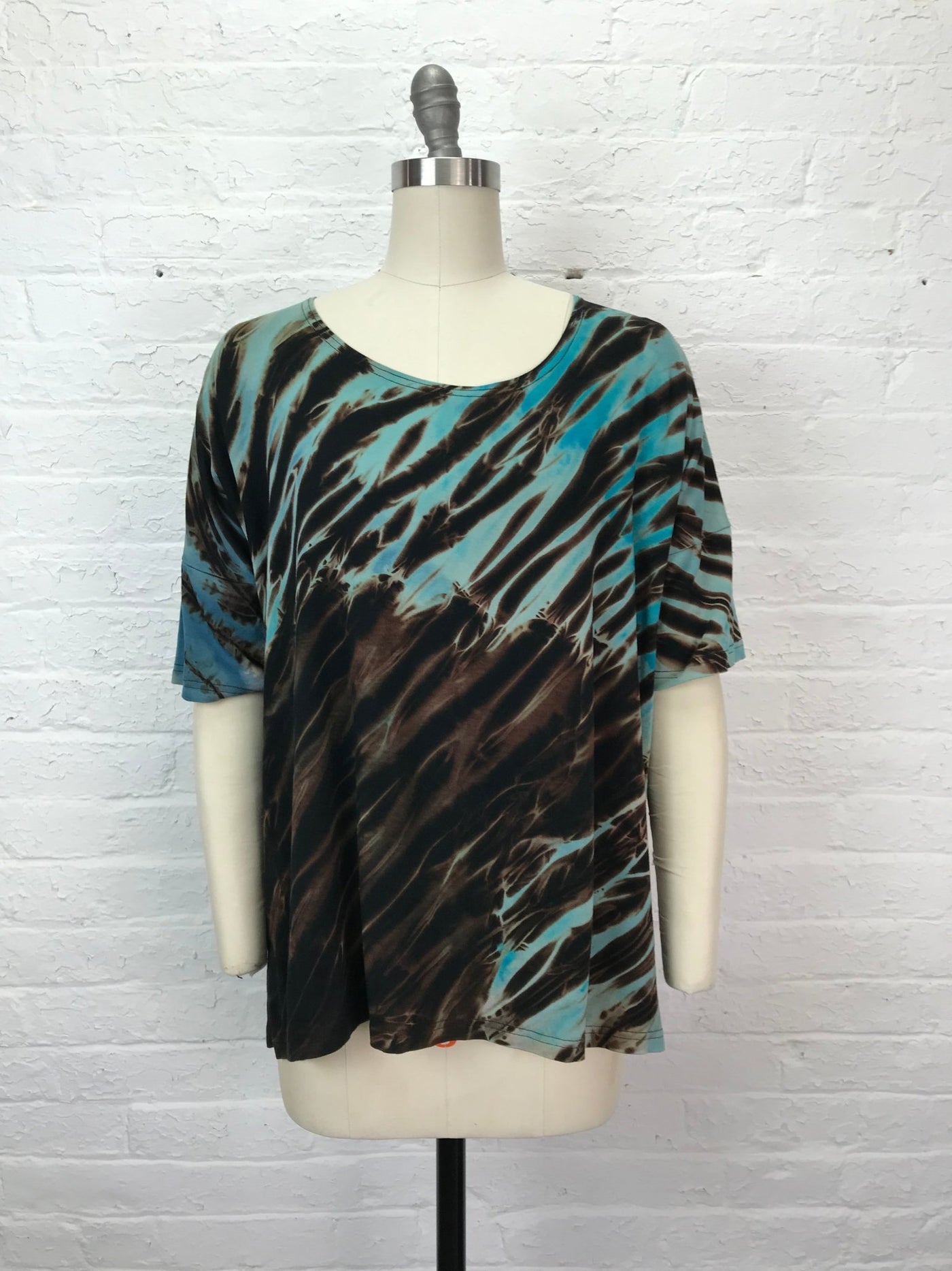 Grace Tunic in Turquoise Arashi - Cloud Candy