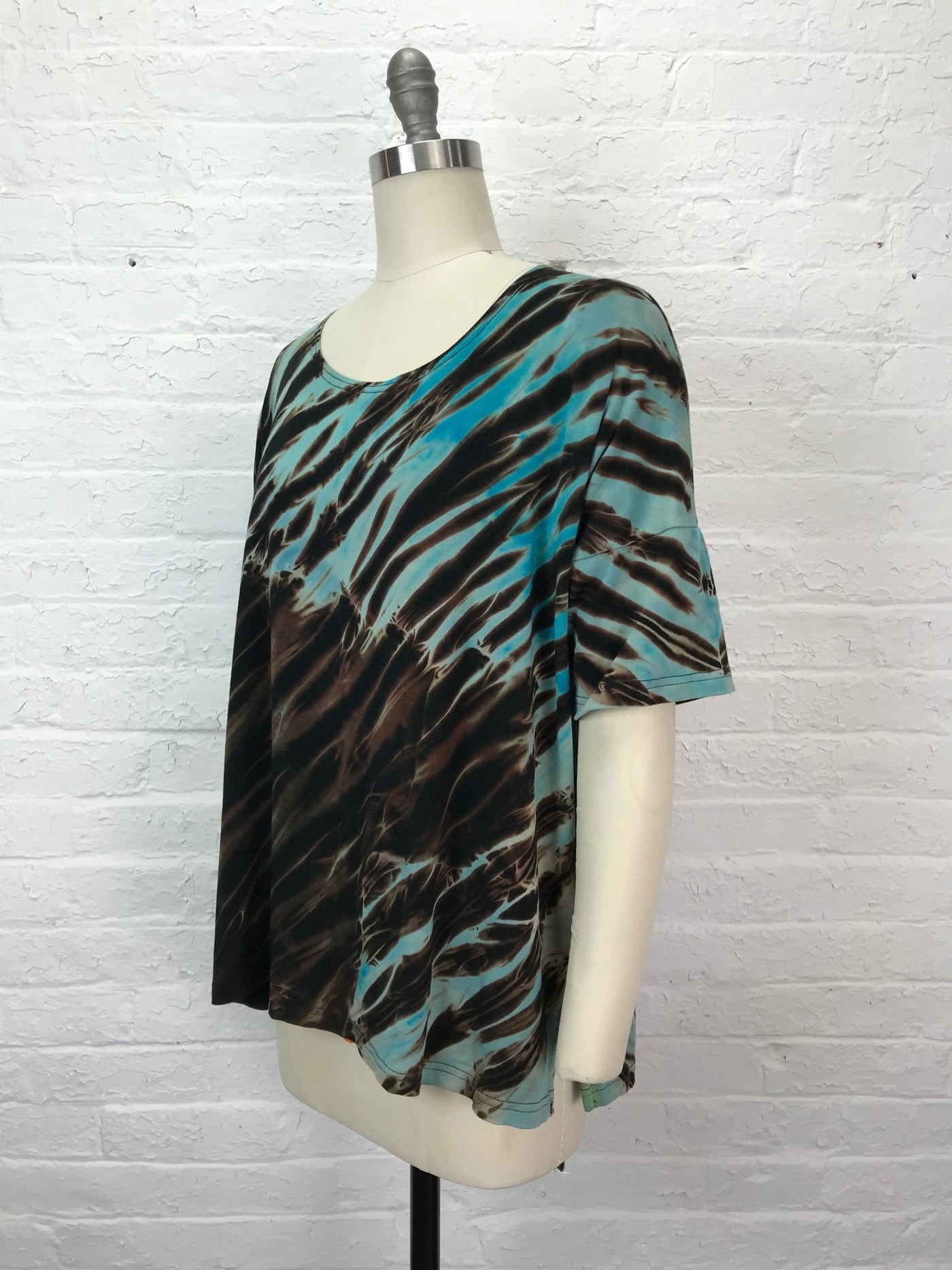 Grace Tunic in Turquoise Arashi - Cloud Candy
